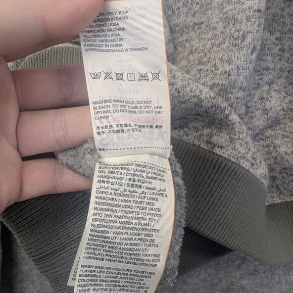 Superdry Mountain grey men hoodie outdoor style sweatshirt textured pullover XL - Picture 13 of 16